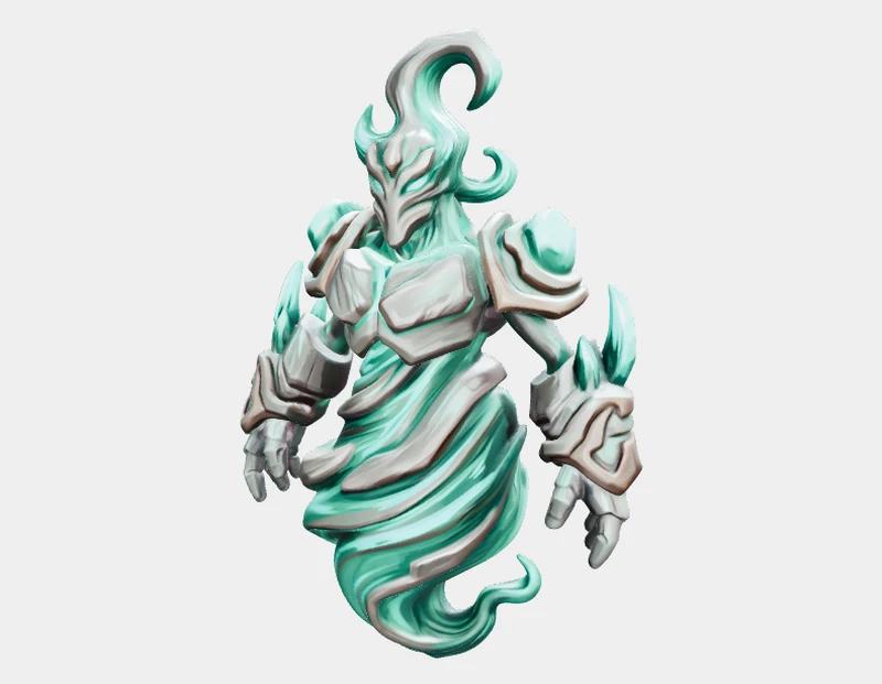 根据示例奇幻角色照片生成的 3D 模型