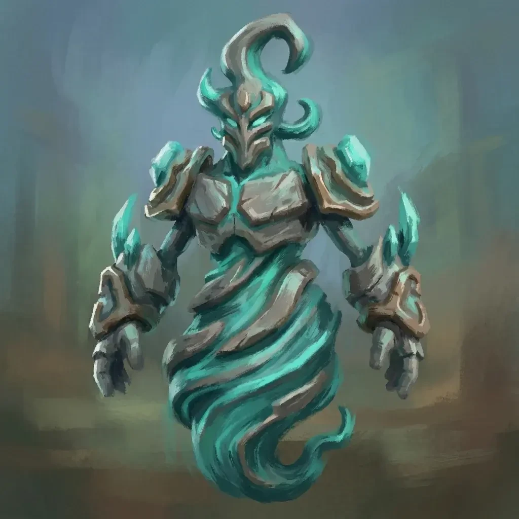 本指南中用作 Image to 3D 输入的示例奇幻角色插图
