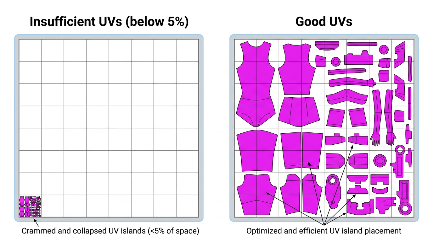 UV 不足 vs 良好 UV